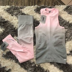 NWT Gymshark Ombré Seamless Workout Set